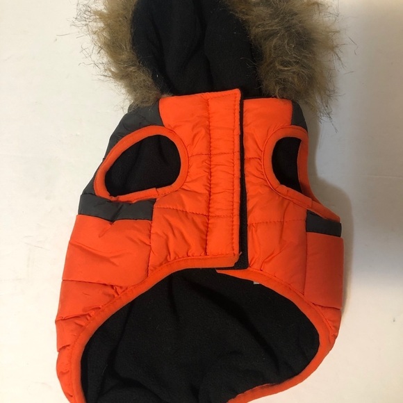 Dog Jacket. Orange. XS. Like NEW - Picture 3 of 4